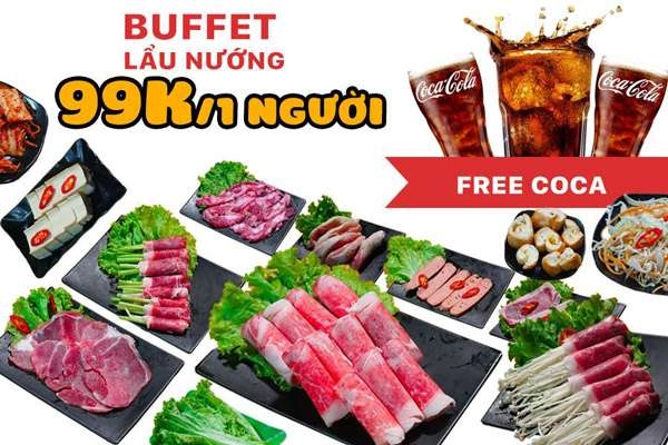 Top những quán ăn Buffet lẩu 99k Hà Nội ngon rẻ