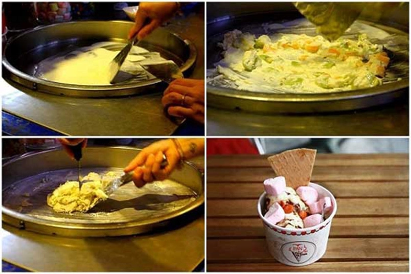 Kem chảo – Pan Ice Cream món ăn rất đặc biệt