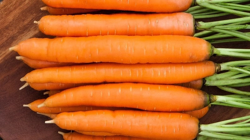 Cà rốt có màu vàng cam tươi sáng