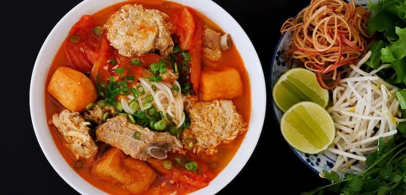 Bún chả cá Đà Nẵng thơm ngon