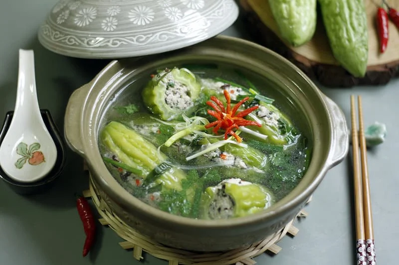 Canh khổ qua thơm ngon, hấp dẫn