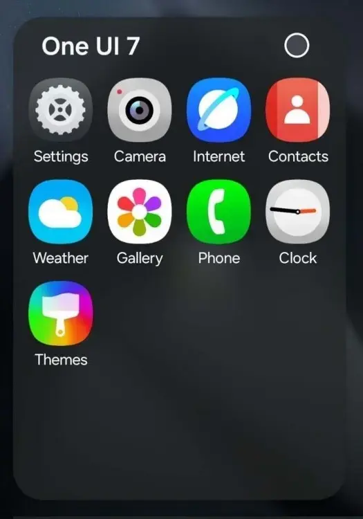 Biểu tượng 3D của One UI 7
