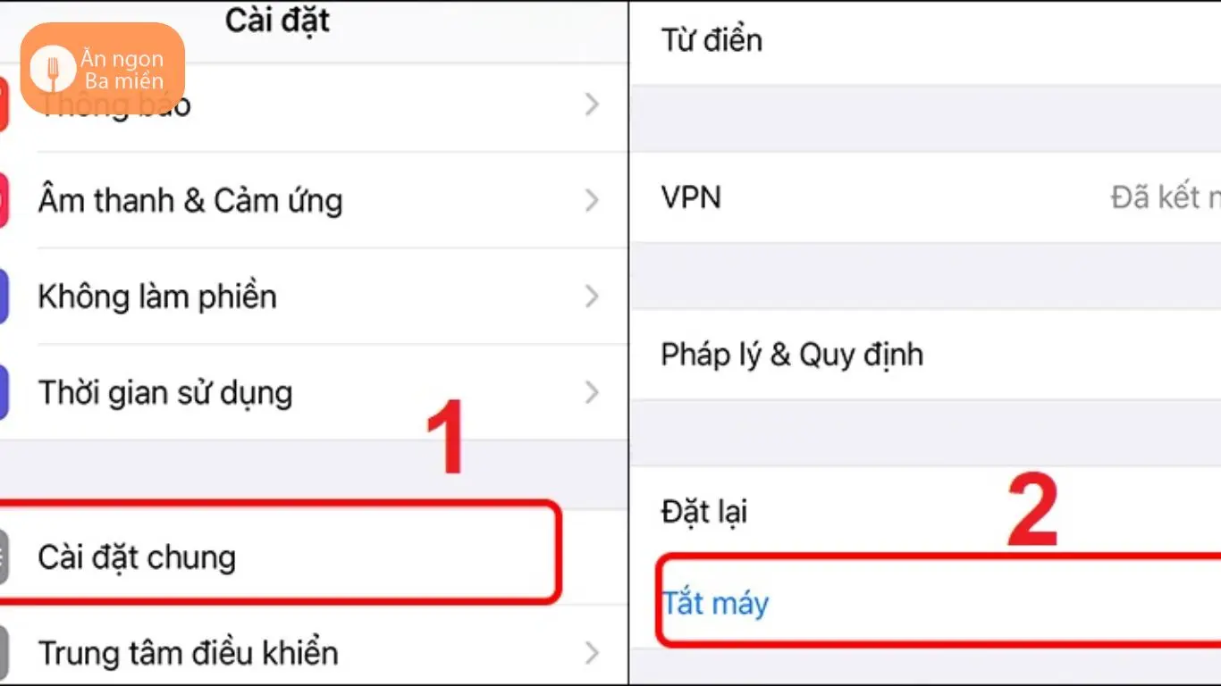 Cách khởi động lại iPhone