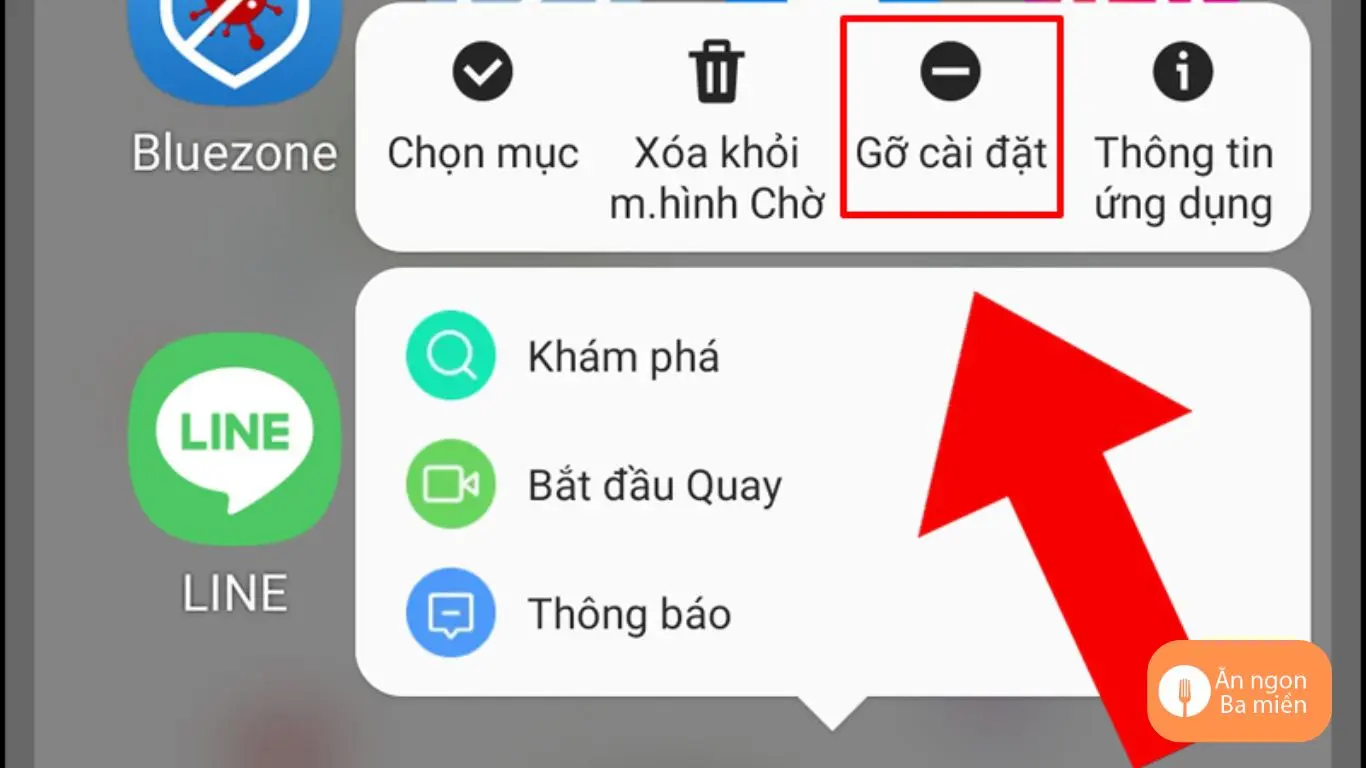 Gỡ cài đặt ứng dụng